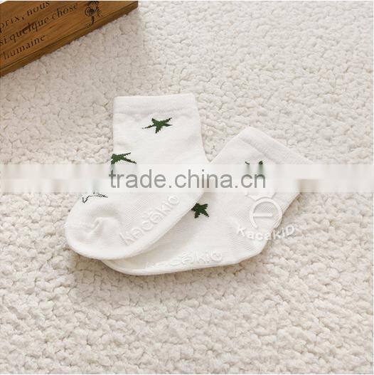 cute baby cotton socks, silicone print baby socks