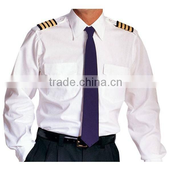premier mens short sleeve white airline shirts airline pilot shirts