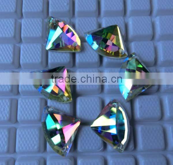 crystal sector shape sew on rhinestone wedding dress,dance dress,shoes accessory