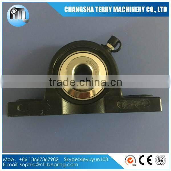 SUCF202 food machinery black plastic housing pillow block bearing