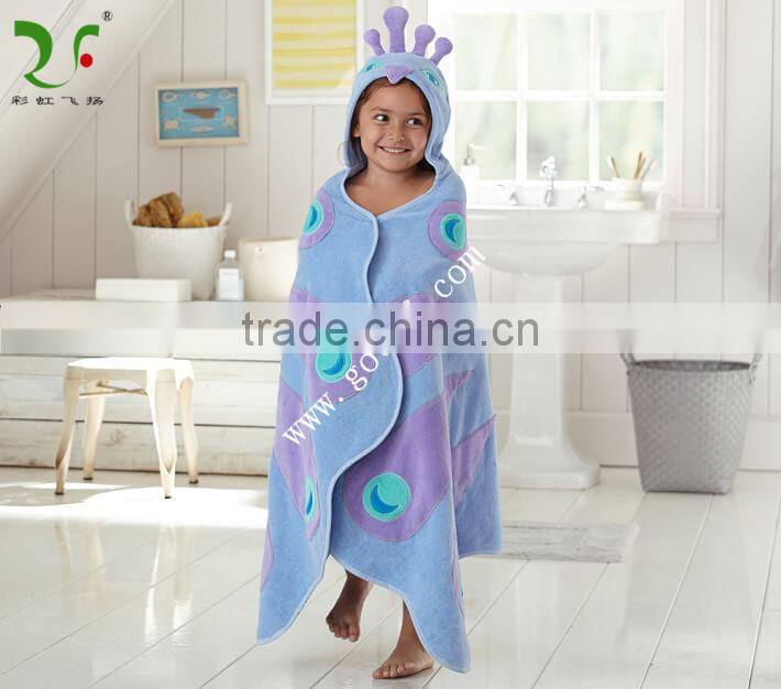 100% cotton kids hooded beach towels