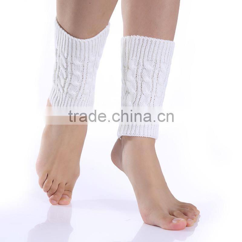 Women Winter Leg Warmers Socks Crochet Knit Boot Socks Toppers Cuffs