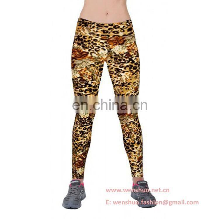 Women Fashion Hot High Waist Printed Elastic Leggings