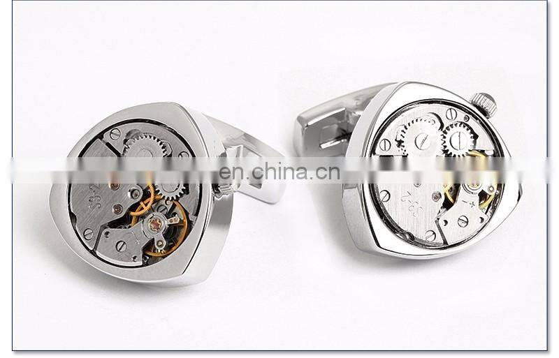 Mechanical cufflinks watch movement steampunk cufflinks