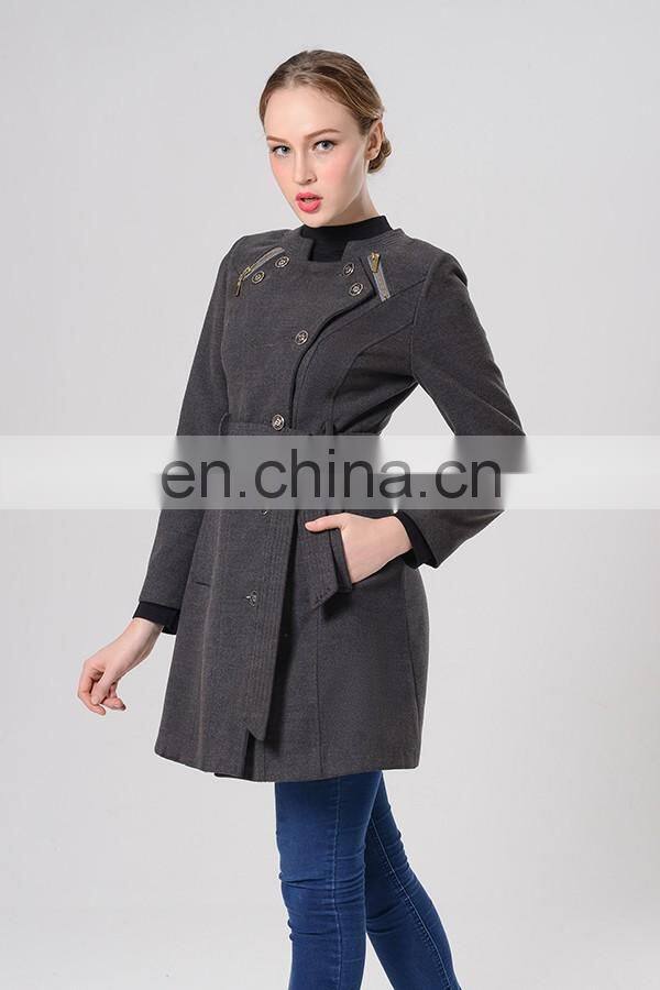 New Style Design Slim Fit Ladies Quilted Winter Coat Silky Hair Coat
