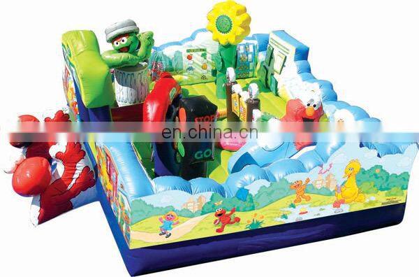 sesame street inflatable bouncer,/sesame learning town air bouncer inflatable trampoline