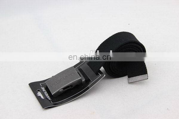 Canvas Belt With Metal Buckle Nickel-Free Belt Buckle