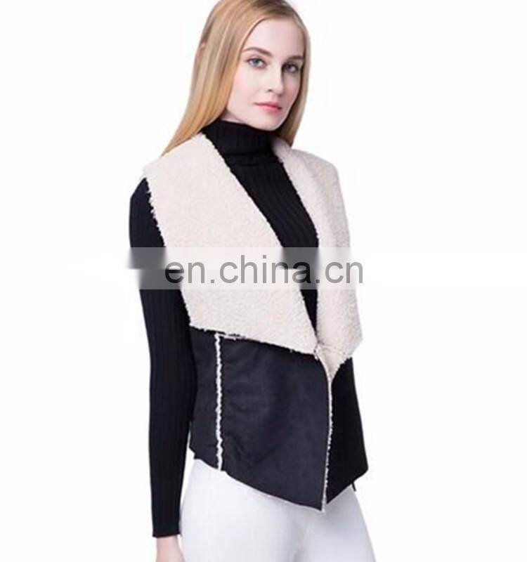 Lapel Women's Vest model down Jacket women