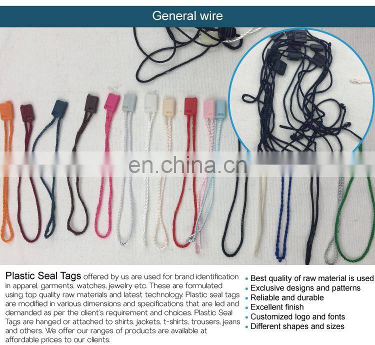 Custom gold foil plastic seal tags for jewelry