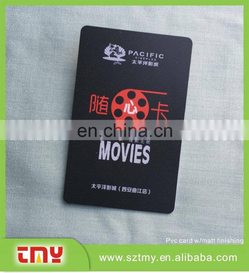 CMYK printing movies plastic VIP membership loyalty card