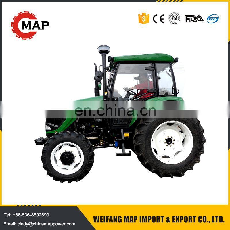 Four wheel drive 100HP cheap farm tractors with Tipping trailer