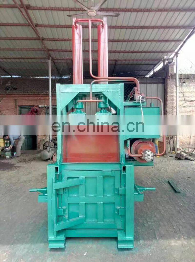 Vertical hydraulic cardboard baling press machine waste paper baler machine clothes bale machine