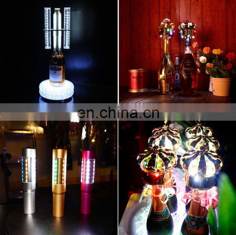 multi colors battery operated led champagne bottle sparklers for wine bar club nightclub
