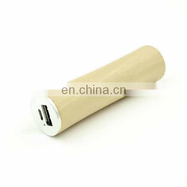 2000mAh wood portable mobile power bank lithium battery inside wood case travel battery pack