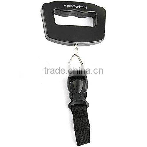Urparcel 50kg/ 10g Pocket Electronic Digital LCD Luggage Travel Weighing Scale Handheld Balance Scale with Hanging Strap