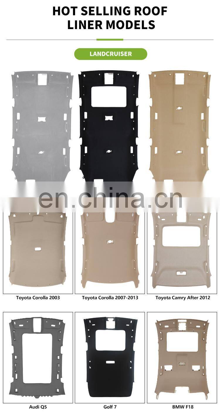 Car headliner for Audi C6 A6L sky dark gray/deep beige