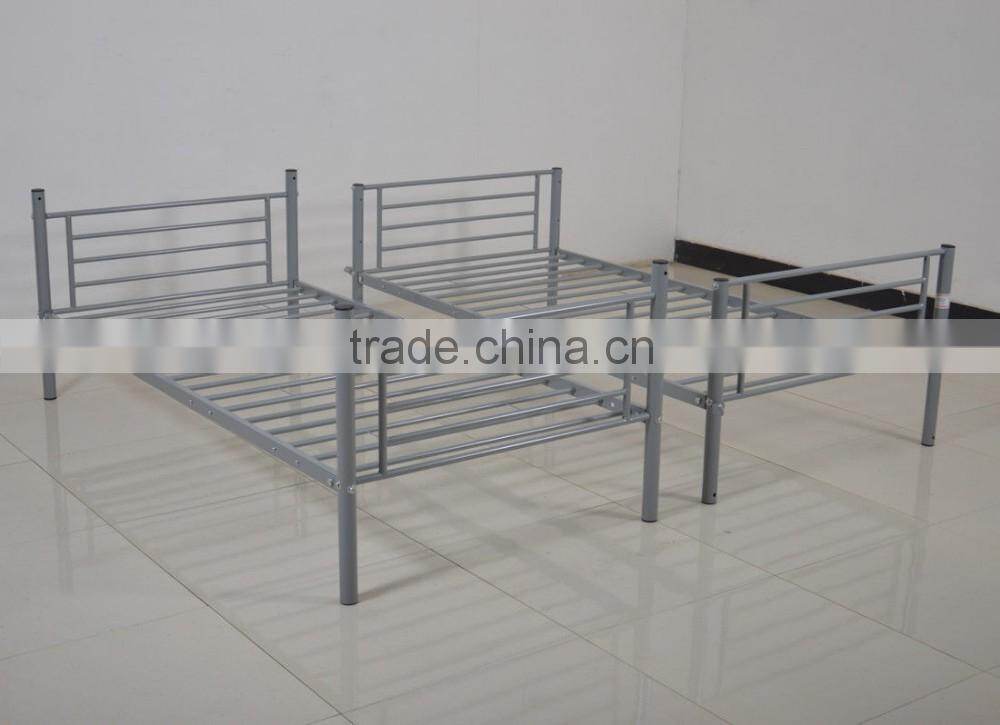 High quality school military metal bed frame separetable steel bunk bed