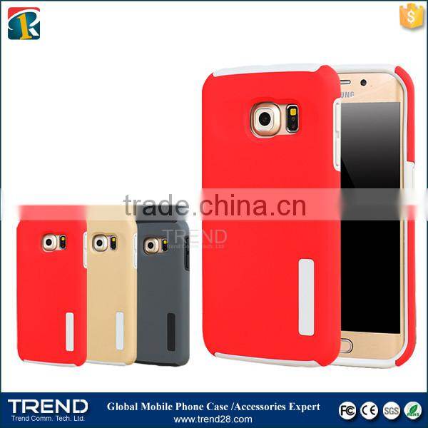 china supplier hybrid combo cover case for samsung galaxy s6 edge