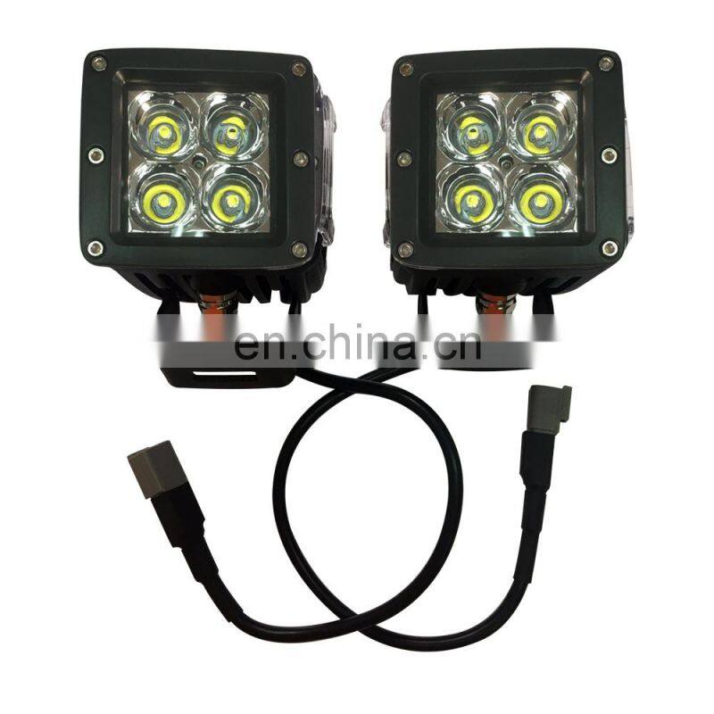 A-pillar led driving light work light with holder bracket for jeep jk