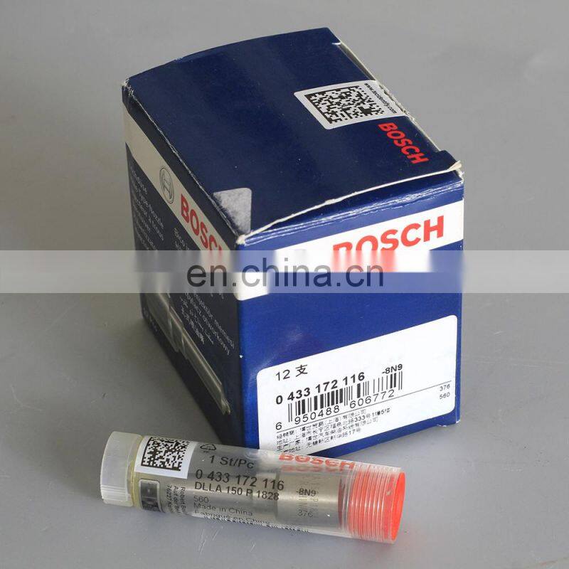 common rail injector nozzle DLLA150P1828 0433172116 for injector 0445120163,0445120226