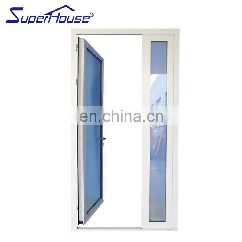 Superhouse Aluminium Black Threel Panels Vertical Bi-folding Windows For Kitchen