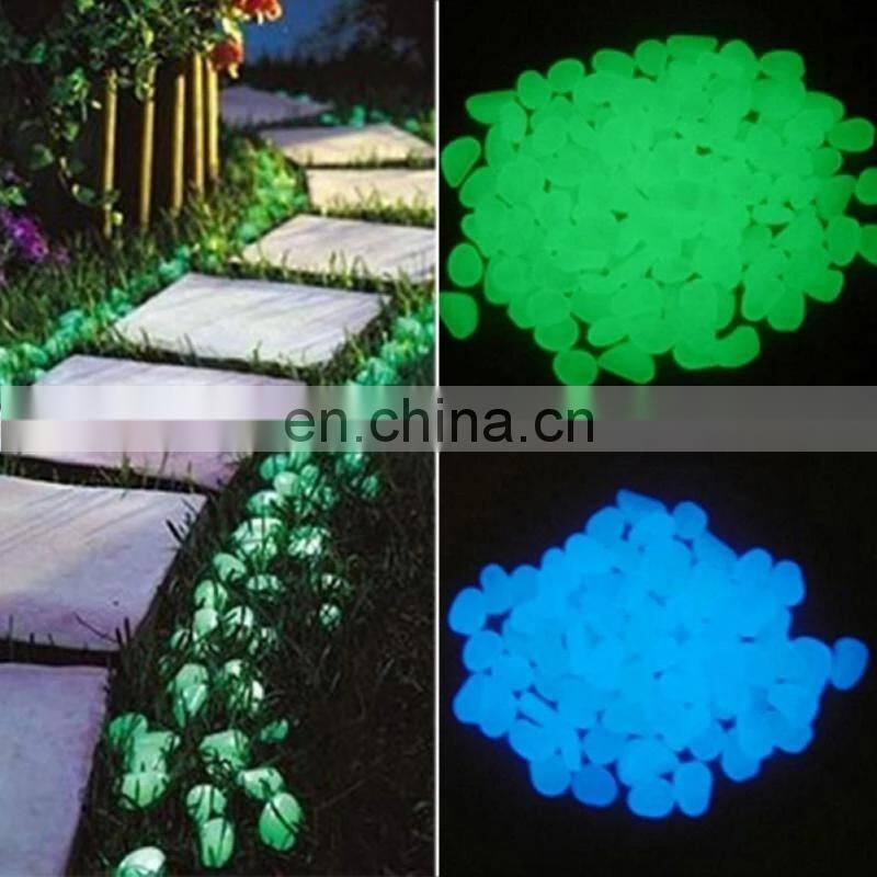 300pcs/Pack Luminous Stone Walkway Rock Garden Patio Lawn Garden Yard Stone Decoration Garden Craft Luminous Cobblestone Decor