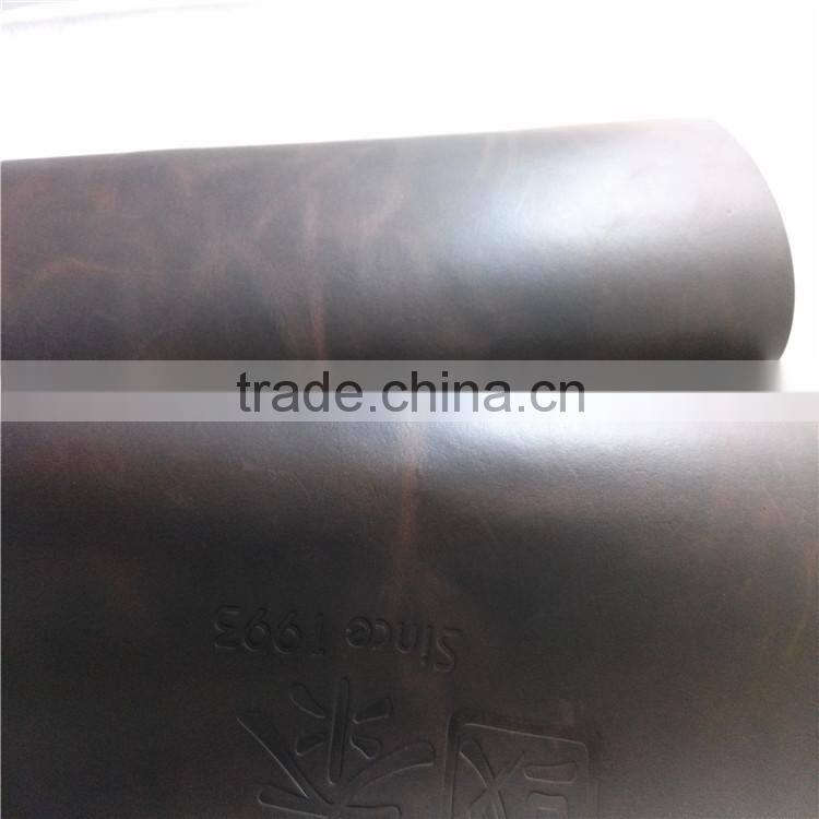 Cow pull up genuine china leather