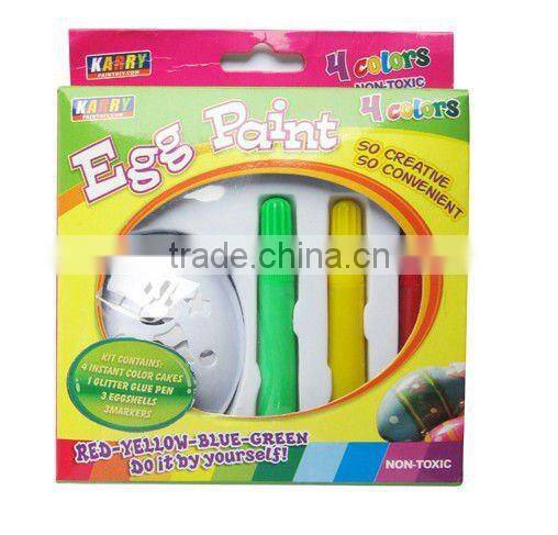 EASTER BUNNY ARTIST PAINTING EGGS