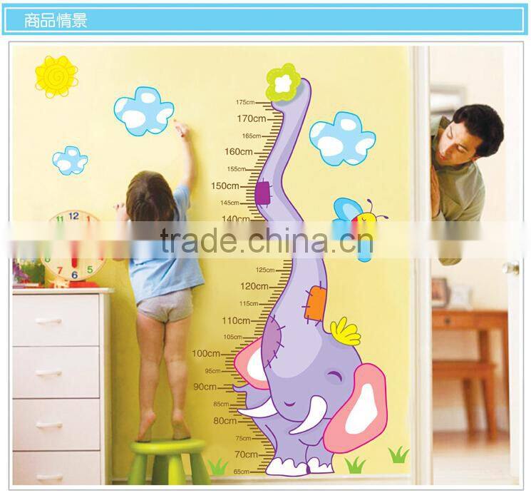 removable kids height growth chart vinyl wall sticker