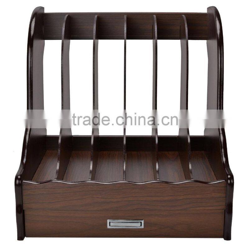 2015 high quality wooden organizer wooden desk book shelf