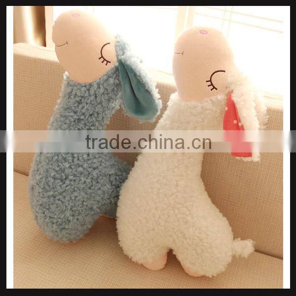 custom design stuffed sheep toy with white color