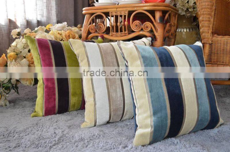 cut velvet stripe pillow