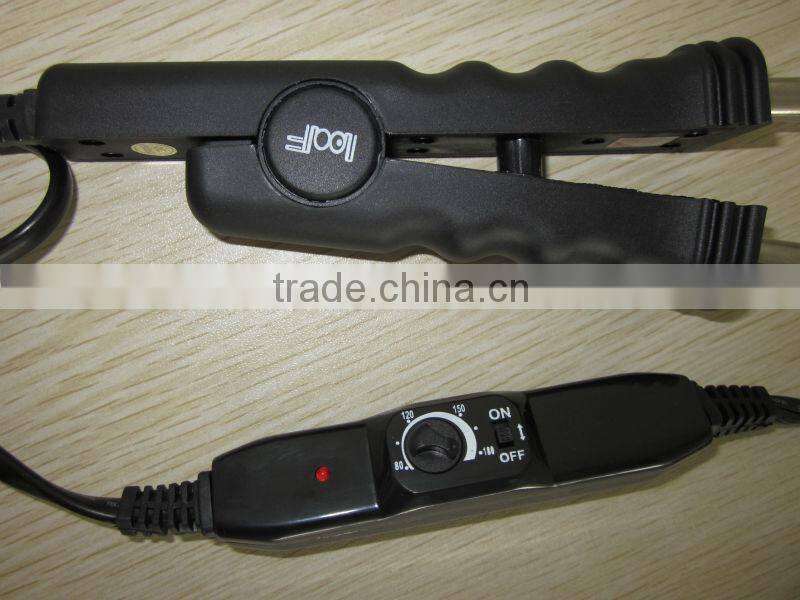 Fashion hair extension connector with temperature control