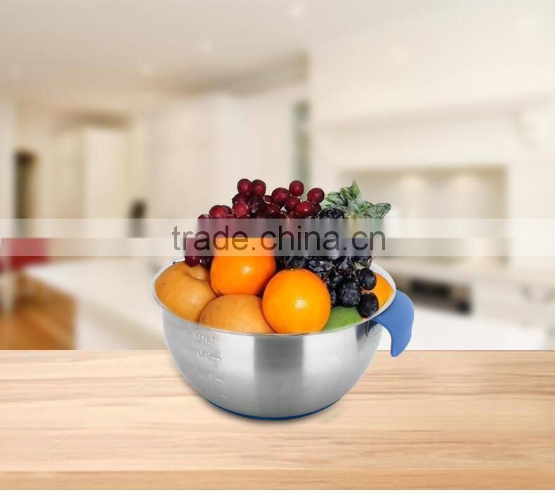 chinese stainless steel kitchenware wholesale stainless steel mixing bowls with handle
