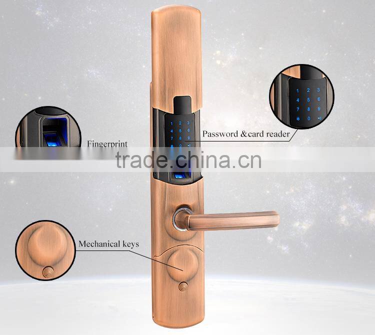 New touch screen security digital keyless fingerprint lock