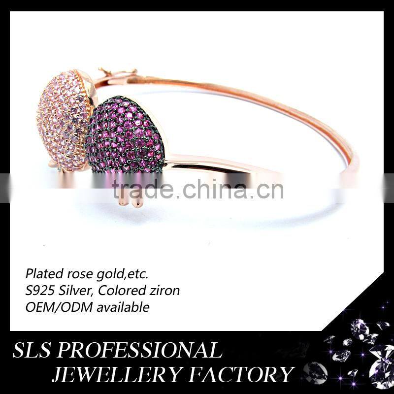2015 new equilibrium bangle costume rose gold jewelry bangle plain gold bangles for this summer season
