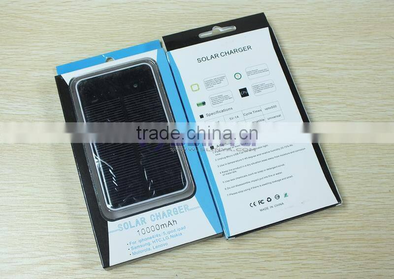 Touch Control 10000mAh Mobile Solar Charger