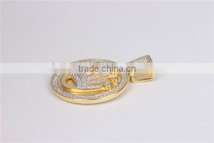 Hottest Popular Mixed Style Metal Coin 925 Sterling Sliver Necklace Pendant