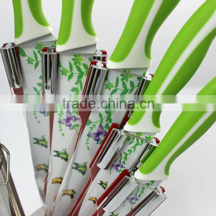 New style promotion 5pcs printing knife set