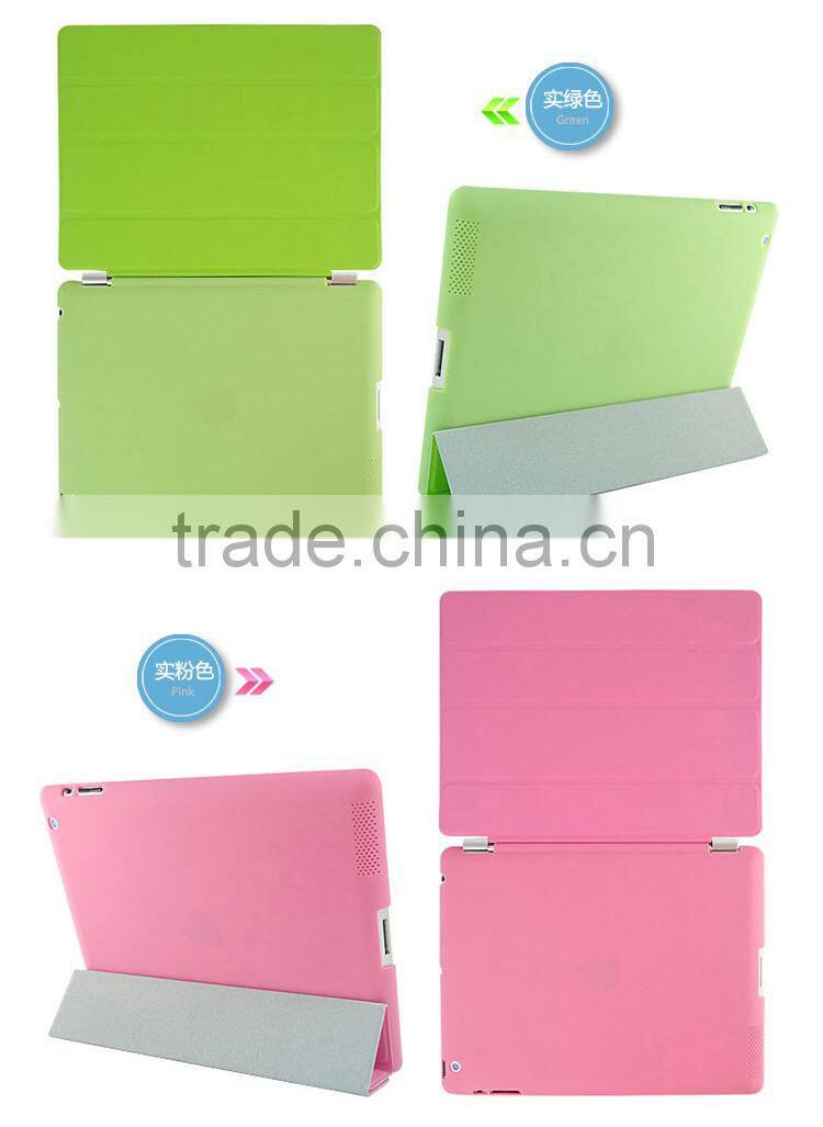 new product Smart cover For iPad 6 leather Stand case