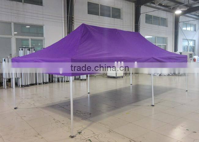3m x6m small hexagon folding gazebo with window and door walls