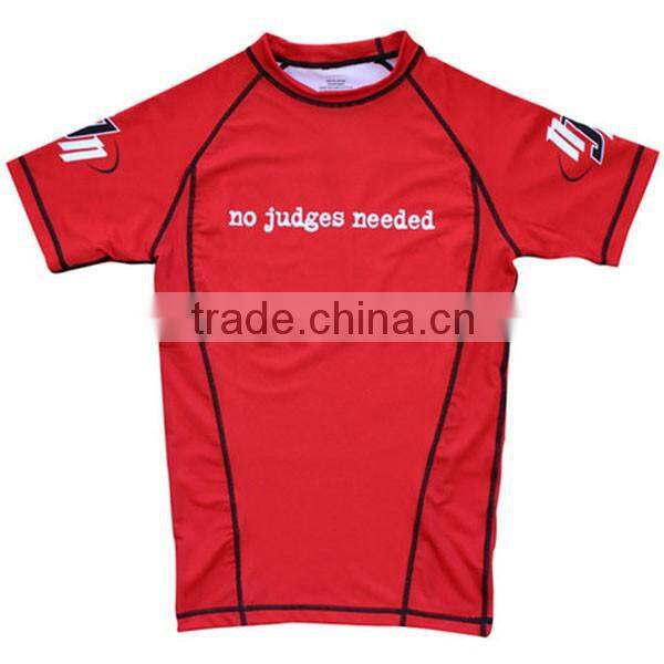 Spandex lycra rash guard&bjj rash guard pattern