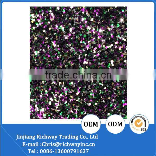 Colorful shoes material shinning leather fabric