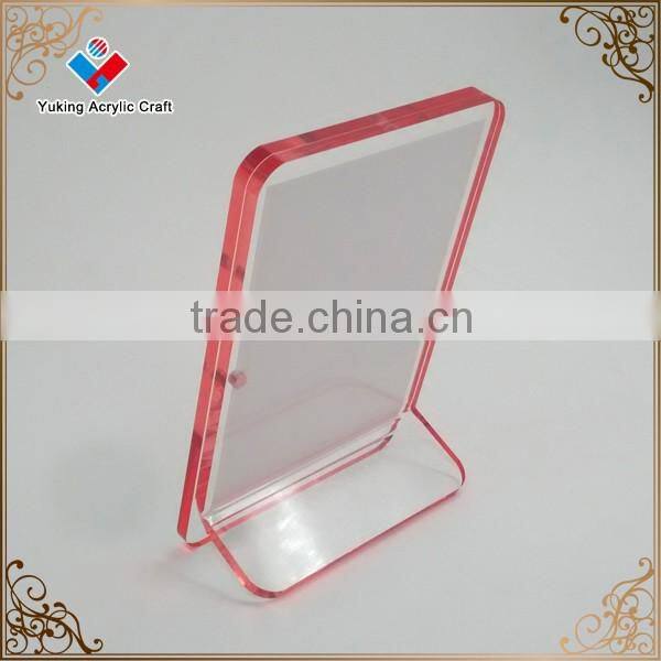 Acrylic magnetic photo frame , double side colored acrylic, magnetic picture frame for tabletop