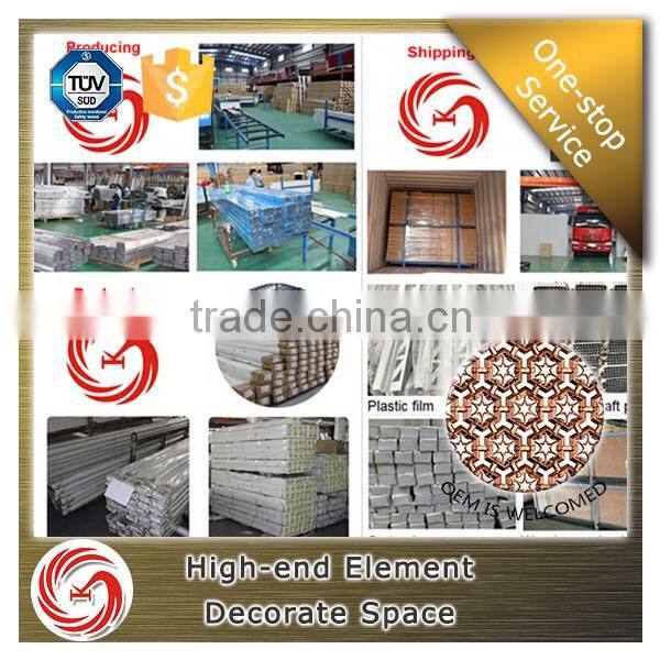 Newest arrival aluminium wood grain floor trim floor transition cover strip