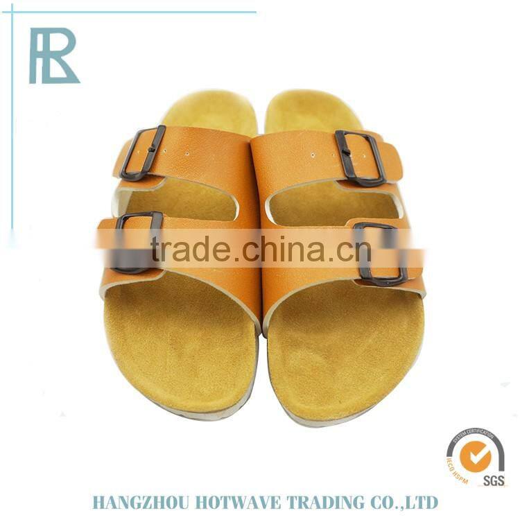 2016 cheap wholesale in China buckle strap thin cork sole sandals