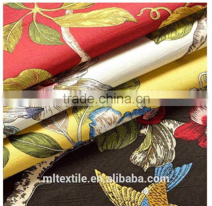 curtain fabric printed/printed canvas fabric/cotton faric