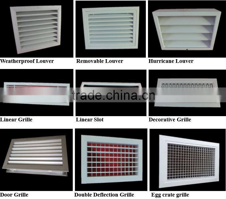 HVAC system air conditioning linear grilles diffusers