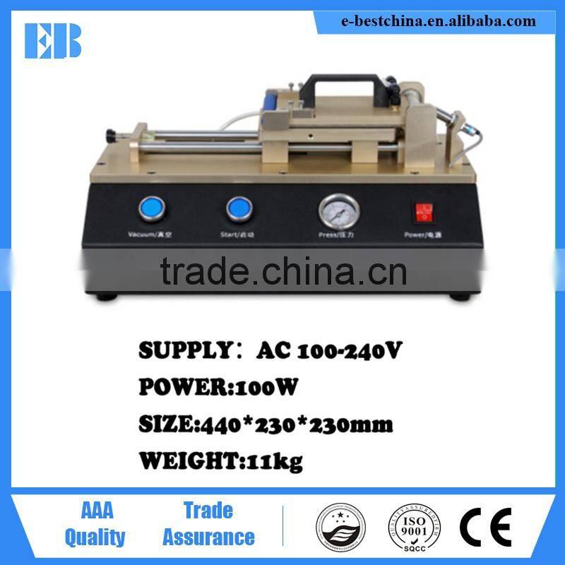 2016 E-best Built-in Vacuum Pump LCD OCA Film Laminating Machine OCA Laminator oca lamination machine for iphone samsung
