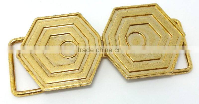 3d metal cheap two joint belt buckle